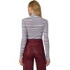 Joe’s Jeans Womens The Tony Turtleneck Long Sleeve Top(Sky/Syrah Stripe)