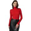 Joe’s Jeans Womens The Tony Turtleneck Long Sleeve Top(Holiday Red)