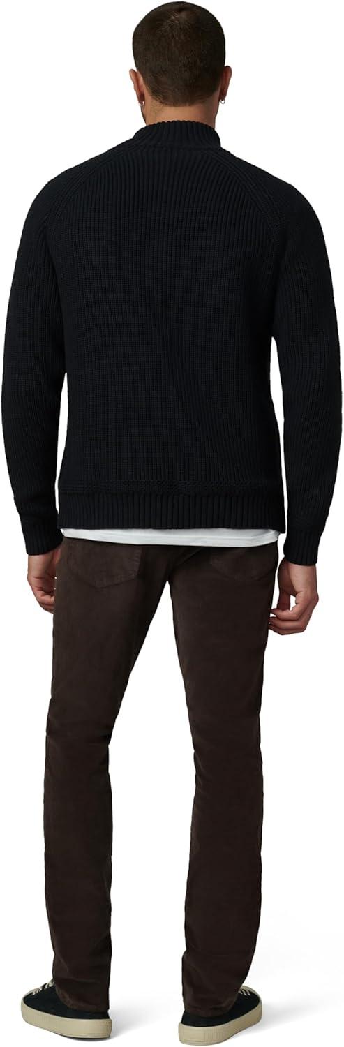 imageJoes Jeans Mens Archie High Neck Quarter Zip SweaterBlack