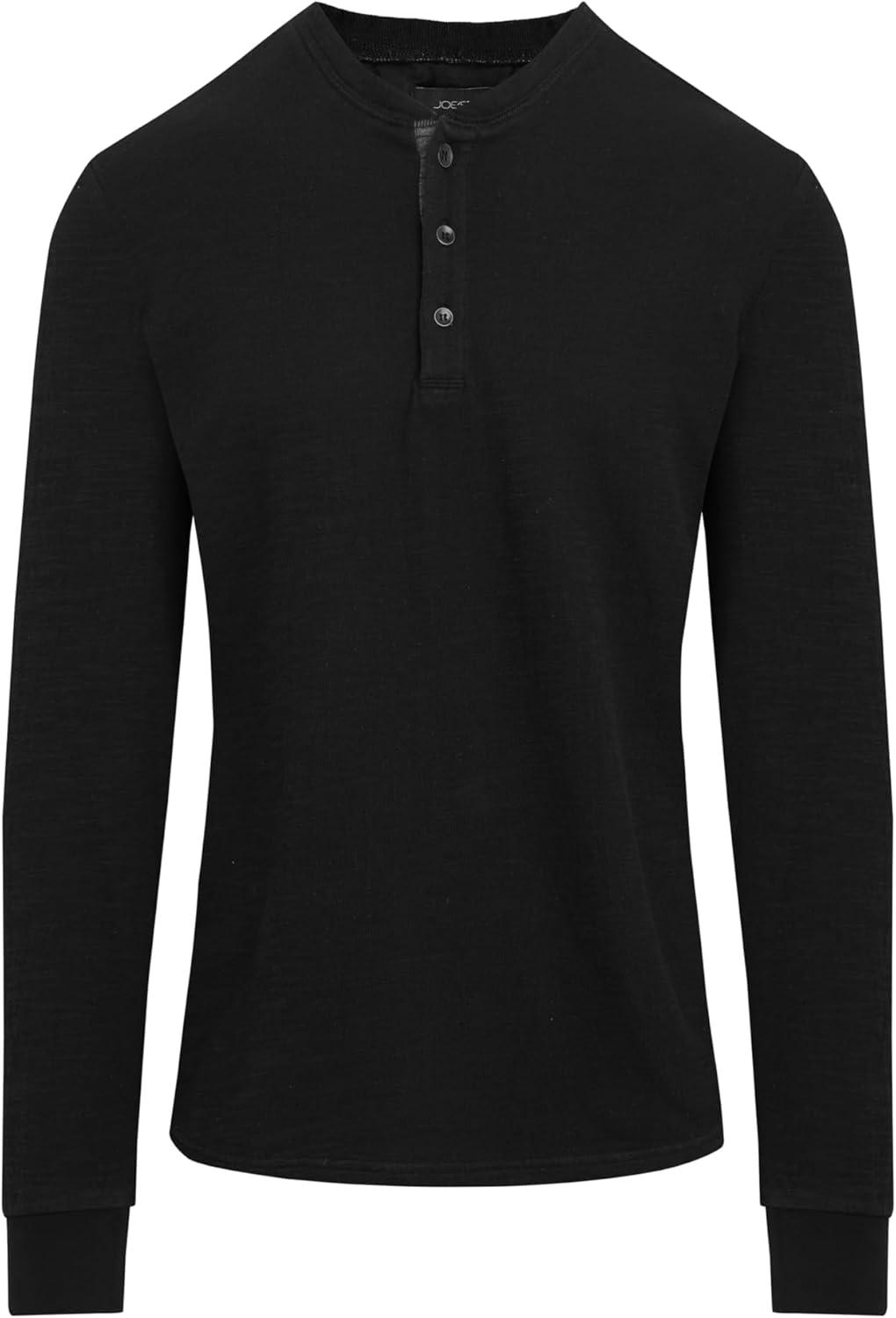 imageJoes Jeans Mens Long Sleeve Henley ShirtBlack