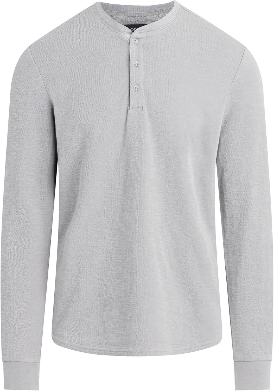 imageJoes Jeans Mens Long Sleeve Henley ShirtUltimate Grey