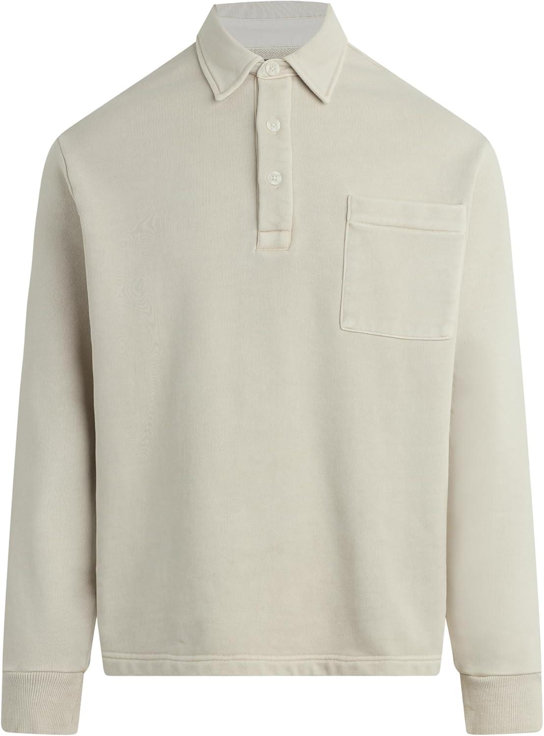 imageJoes Jeans Mens Polo Long Sleeve SweatshirtNatural