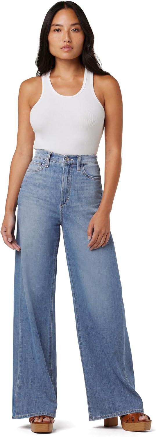 imageJoes Jeans Womens Mia Petite High Rise Wide Leg Jean Hot Shot 28