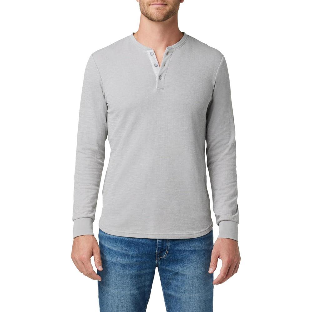 imageJoes Jeans Mens Long Sleeve Henley ShirtUltimate Grey