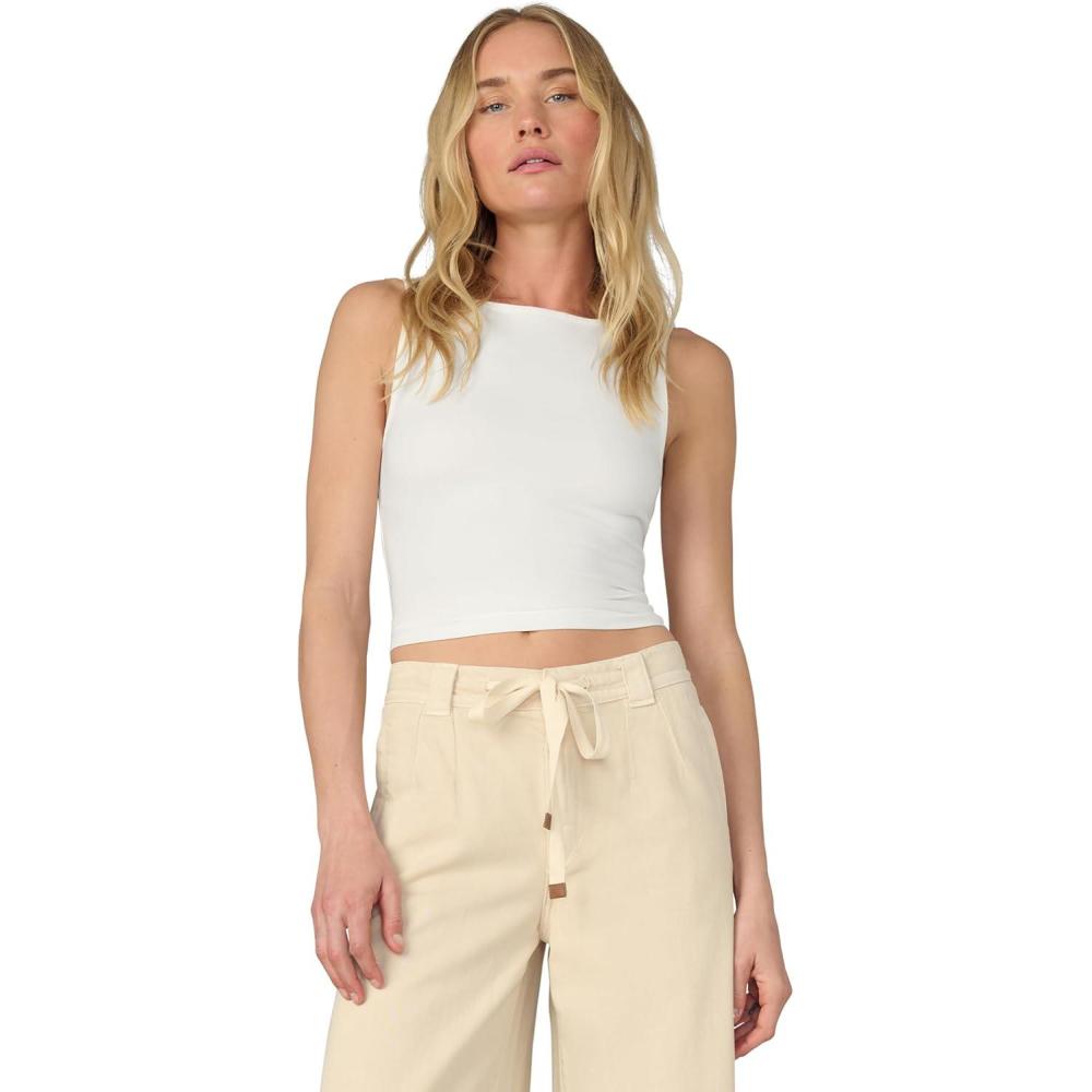 imageJoes Jeans Womens The Boatneck TankWhite