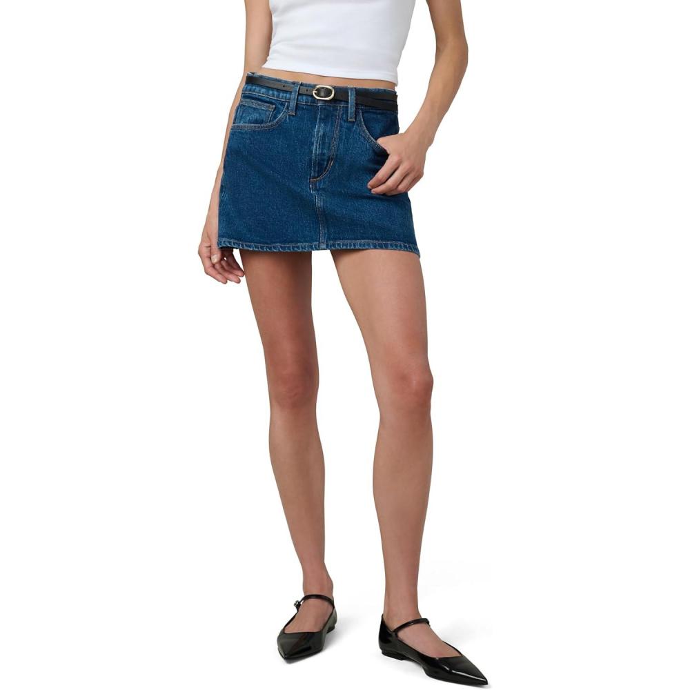 imageJoes Jeans Womens The Denim Mid Rise Micro Mini SkirtCrescendo