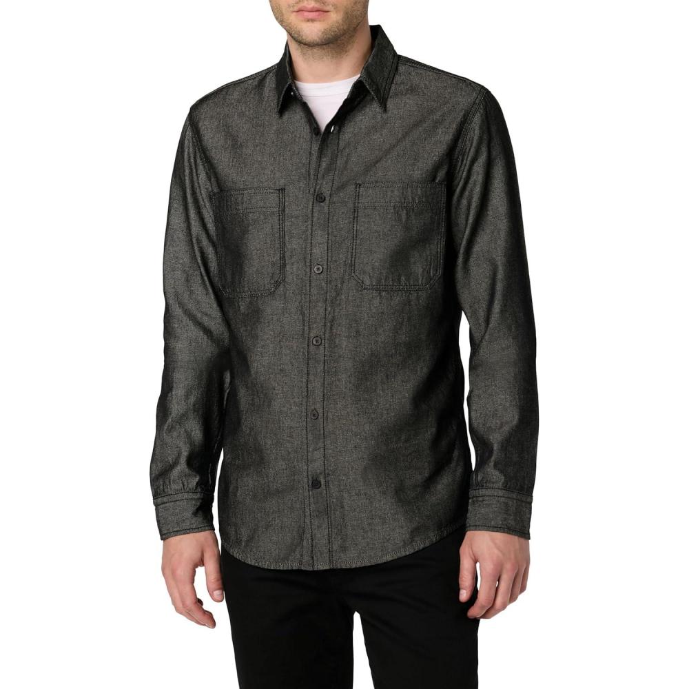 imageJoes Mens Button Down Long Sleeve ShirtBlack