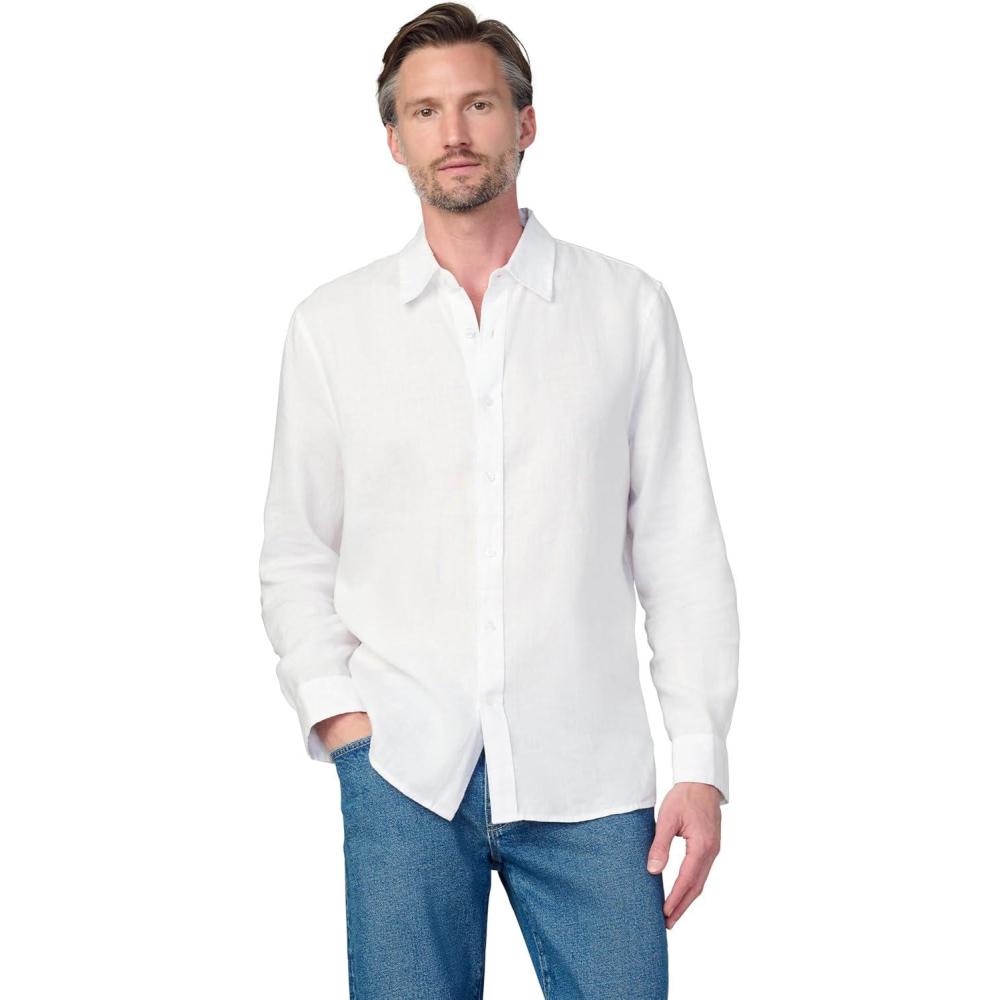 imageJoes Mens Jakob Linen ShirtOptic White