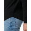 Joe’s Jeans Mens Long Sleeve Henley Shirt(Black)