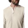 Joe’s Jeans Mens Long Sleeve Henley Shirt(Chalk)