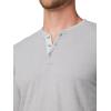 Joe’s Jeans Mens Long Sleeve Henley Shirt(Ultimate Grey)