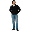 Joe’s Jeans Mens Polo Long Sleeve Sweater(Black)