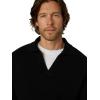 Joe’s Jeans Mens Polo Long Sleeve Sweater(Black)