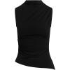 Joe’s Jeans Women’s The Dove Draped Sleeveless Top(Black)