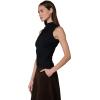 Joe’s Jeans Women’s The Dove Draped Sleeveless Top(Black)