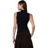 Joe’s Jeans Women’s The Dove Draped Sleeveless Top(Black)