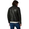Joe’s Jeans mens Refined Leather Moto Jacket(Black)