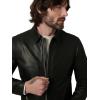 Joe’s Jeans mens Refined Leather Moto Jacket(Black)