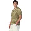 Joe’s Mens Camp Shirt(Olive Stripe)