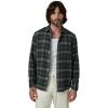 Joe’s Jeans Mens Button Down Long Sleeve Shirt(Pewter Plaid)