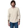 Joe’s Jeans Mens Long Sleeve Henley Shirt(Chalk)