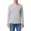 Joe’s Jeans Mens Long Sleeve Henley Shirt(Ultimate Grey)