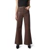 Joe’s Jeans Women’s The Mia Petite High Rise Wide Leg Jean, Espresso Coated, 26
