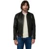 Joe’s Jeans mens Refined Leather Moto Jacket(Black)