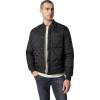 Joe’s Jeans mens Rory Quilted Bomber Jacket(Black)