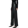 Joe’s Womens The Mia High Rise Wide Leg Jean(Black Vegan Leather)