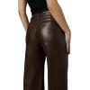 Joe’s Womens The Mia High Rise Wide Leg Jean(Coffee Bean Vegan Leather)