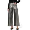 Joe’s Womens The Mia High Rise Wide Leg Ankle Jean(Pewter Foil)