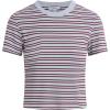 Joe’s Womens The Baby Tee(Sky/Syrah Stripe)