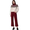Joe’s Women’s The Celeste Fair Isle Long Sleeve Sweater(Syrah)