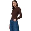 Joe’s Women’s The Lisa Polo Long Sleeve Sweater(Chocolate)