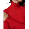 Joe’s Womens The Tony Turtleneck Long Sleeve Top(Holiday Red)