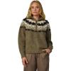Joe’s Women’s The Celeste Fair Isle Long Sleeve Sweater(Olive Multi Fair Isle)