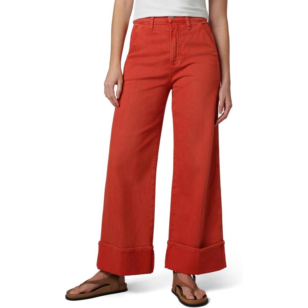 imageJoes Womens The Trixie High Rise Wide Leg Denim TrouserValiant Poppy
