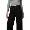 Joe’s Womens The Trixie High Rise Wide Leg Denim Trouser(Black)