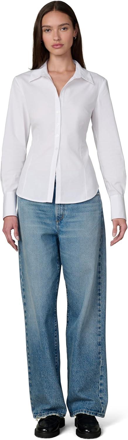 imageJoes Womens The Cora Slim Fit Long Sleeve ShirtWhite