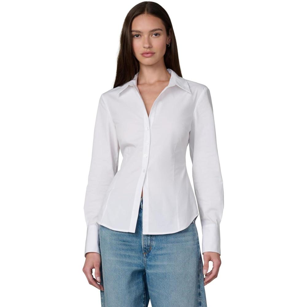 imageJoes Womens The Cora Slim Fit Long Sleeve ShirtWhite