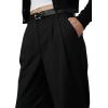 Joe’s Women’s The Brody High Rise Wide Leg Trouser Pant(Black)