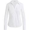 Joe’s Womens The Cora Slim Fit Long Sleeve Shirt(White)