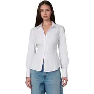 Joe’s Womens The Cora Slim Fit Long Sleeve Shirt(White)
