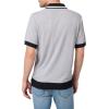 Joe’s Jeans Mens Benito Short Sleeve Sweater Polo(Light Grey/Night Sky)