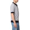 Joe’s Men’s Benito Short Sleeve Sweater Polo(Light Grey/Night Sky)