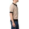 Joe’s Men’s Benito Short Sleeve Sweater Polo(Stone / Black)