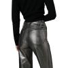 Joe’s Womens The Blake High Rise Crop Wide Leg Jean(Pewter Foil)