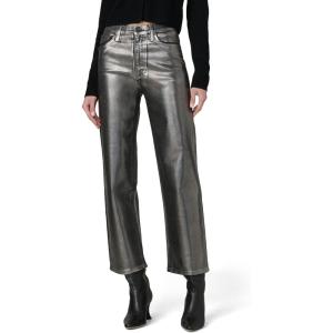 Joe’s Womens The Blake High Rise Crop Wide Leg Jean(Pewter Foil)