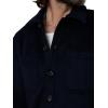 Joe’s Jeans Mens Leon Button Down Long Sleeve Overshirt(True Navy)